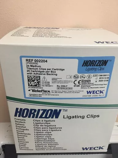 002204 Horizon Ligating Titanium Medium Clips