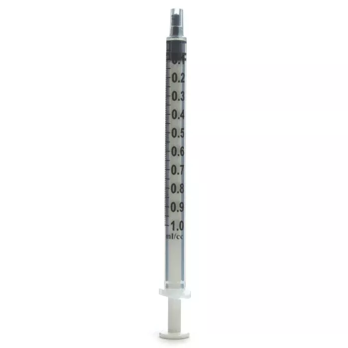 1 cc Syringe without Needle, Luer Lock Tip without Safety 100/Box