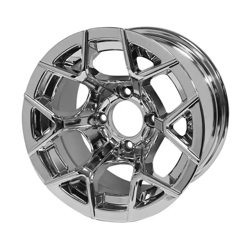 12″ Chrome ‘Rally’ Aluminum Wheel,12×7″ (Offset: 3+4)