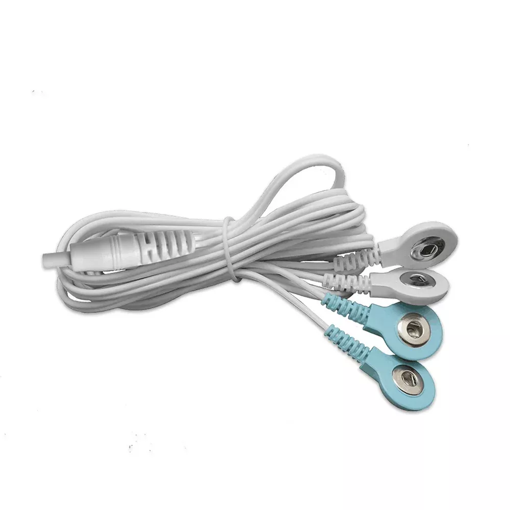2 Sets of Snap-On Plastic Housing 4 in 1 Leads Electrode Wires
