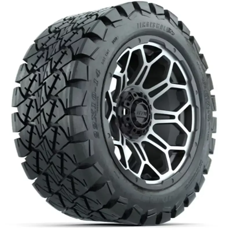 22×10-14″ GTW Bravo Wheels with GTW Timberwolf All-Terrain Tires Set of (4)