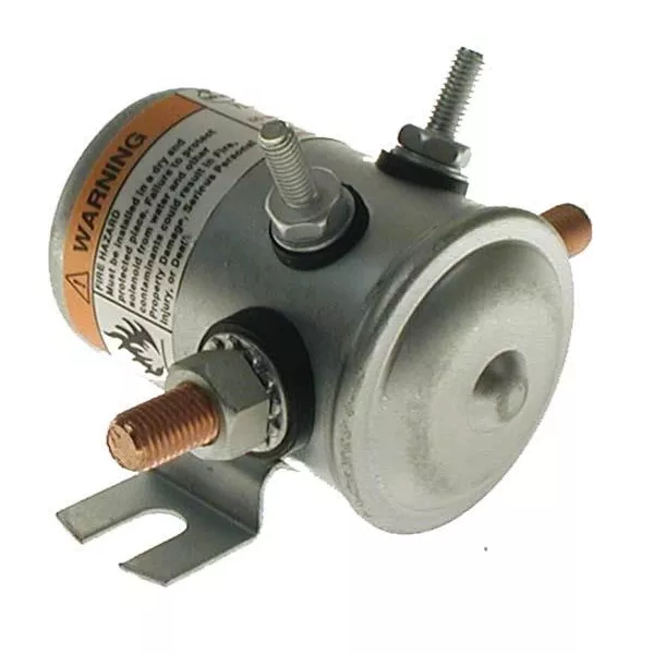 24-Volt 24V, 4 Terminal Solenoid With Copper Contacts. Short Housing