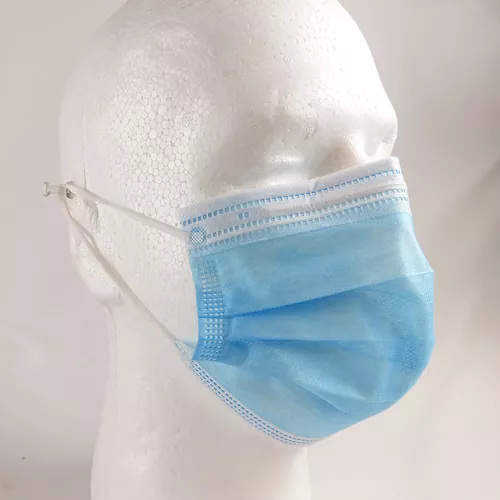 3-Ply Face Masks with Ear Loops Bx/50