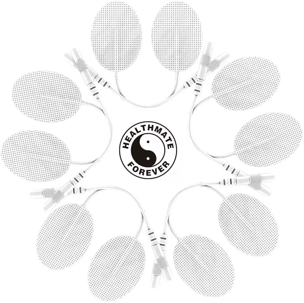 5 Pairs (10 Pcs) Pair of Pin-Insert Small Oval-Shaped Pads