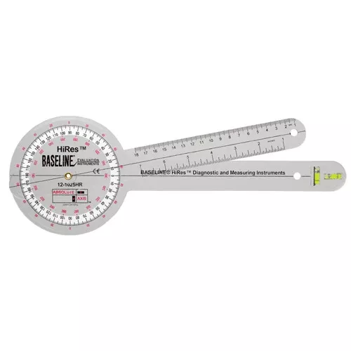 Absolute Axis Measuring Goniometer with 360 Degree Head, 12" Arms