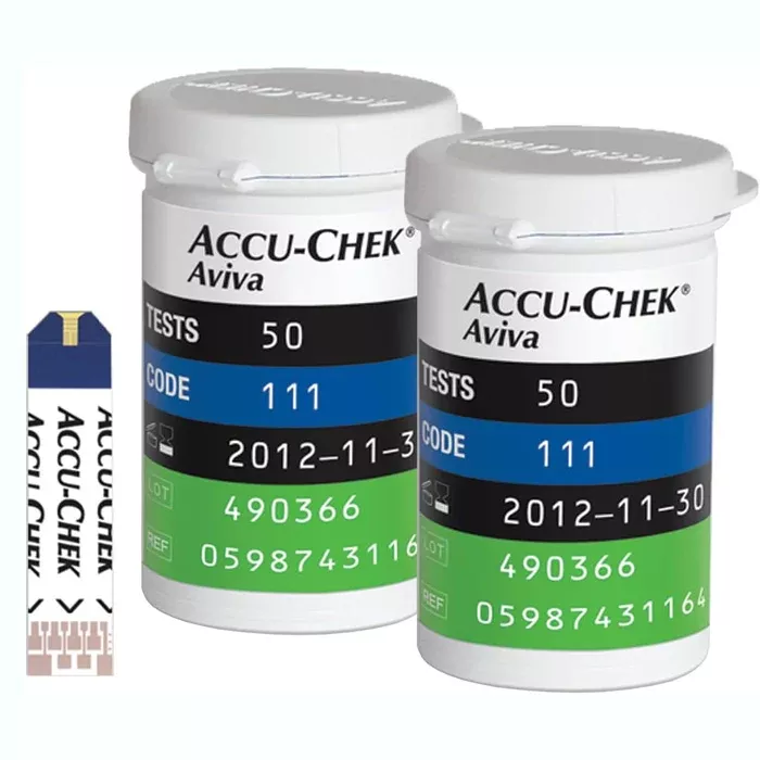 Accu-Chek Aviva Plus Blood Glucose Test Strips 100 Count