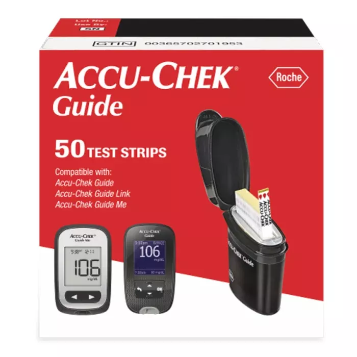 Accu-Chek Guide Blood Glucose Test Strips – 50 Count