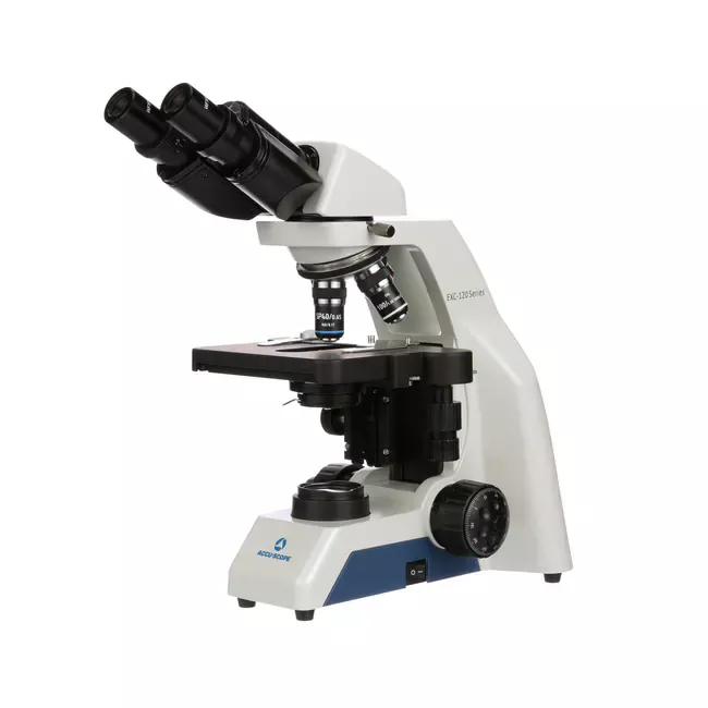 ACCU-SCOPE™ EXC-120 Binocular Microscope with Achromat ObjectivesSmall and Specialty Supplier PartnerSmall and/or specialty supplier based on Federal laws and SBA requirements.Learn More" />