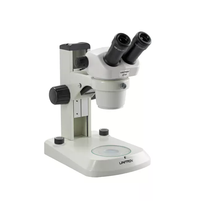 ACCU-SCOPE™ Z730 Binocular Zoom Stereo Microscope on E-LED StandSmall and Specialty Supplier PartnerSmall and/or specialty supplier based on Federal laws and SBA requirements.Learn More" />