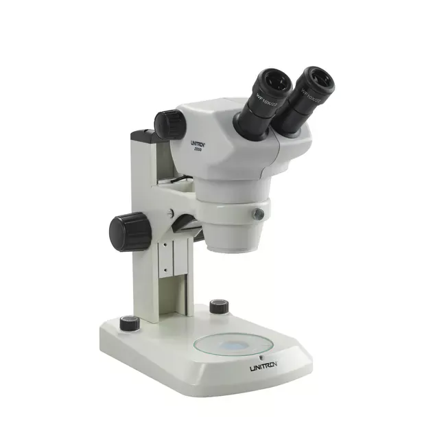 ACCU-SCOPE™ Z850 Series Binocular Zoom Stereo Microscope on E-LED StandSmall and Specialty Supplier PartnerSmall and/or specialty supplier based on Federal laws and SBA requirements.Learn More" />