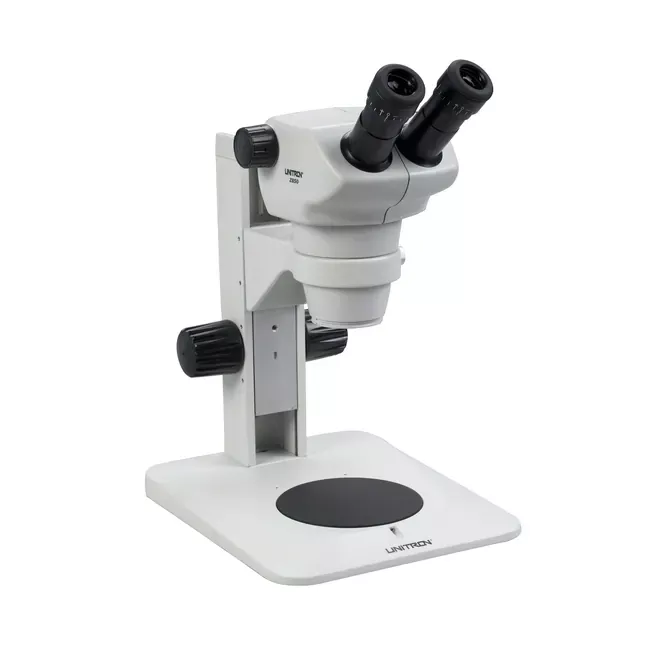 ACCU-SCOPE™ Z850 Series Binocular Zoom Stereo Microscope on Plain Focusing StandSmall and Specialty Supplier PartnerSmall and/or specialty supplier based on Federal laws and SBA requirements.Learn More" />