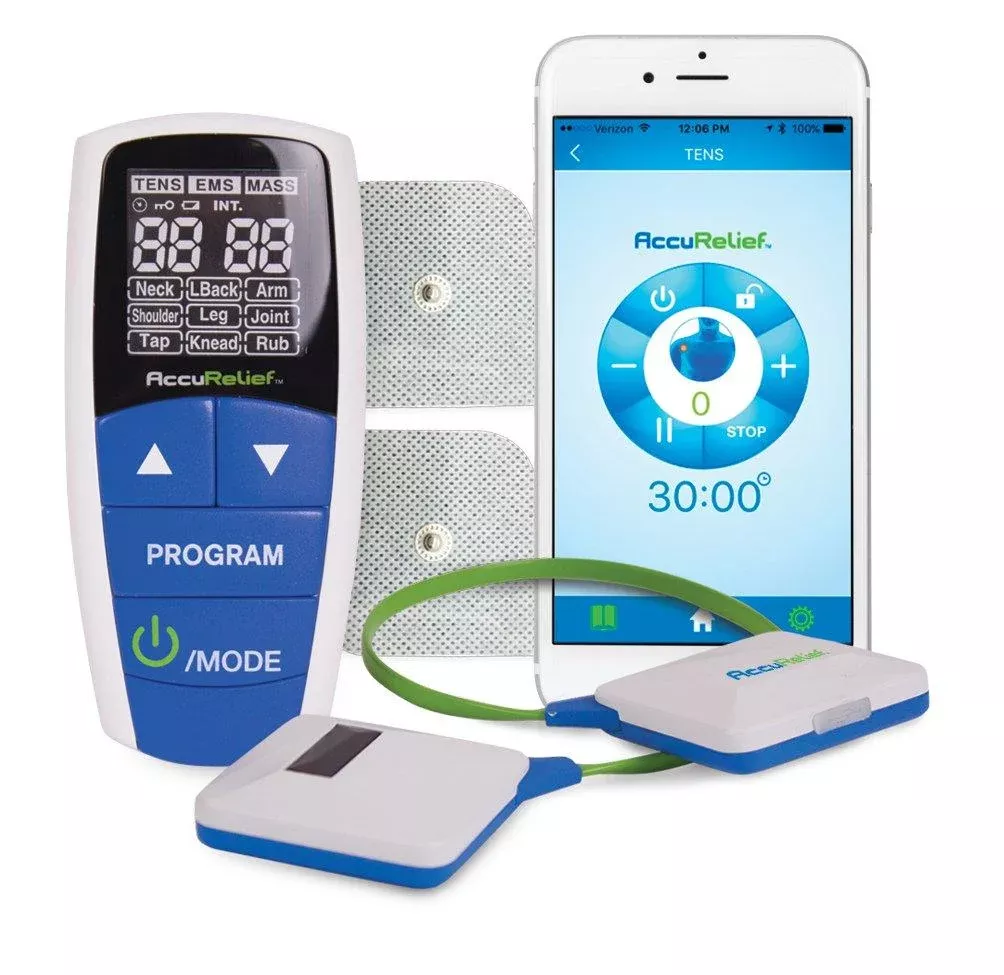 AccuRelief™ Wireless Pain Relief Device With Remote and Mobile App