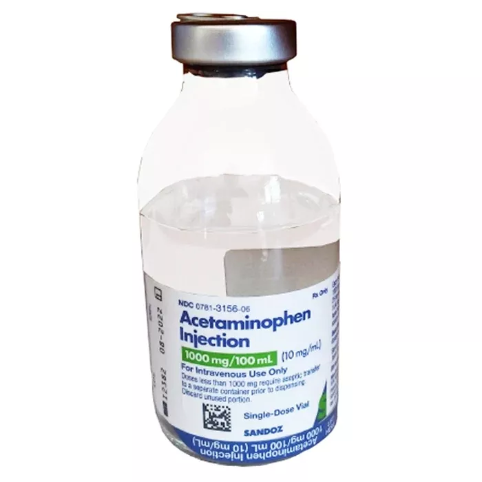 Acetaminophen for Injection 10 mg Single-dose Vials, 10/Tray (Rx)