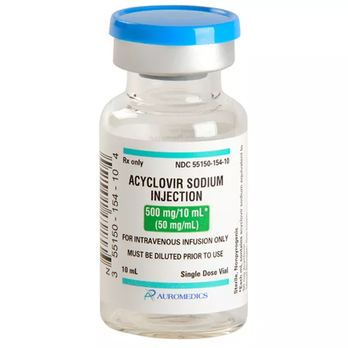 Acyclovir for Injection 50 mg/mL Single-Dose Vials 10 mL x 10/Box(Rx)