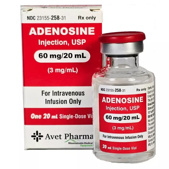 Adenosine Injection 60 mg Per 20 mL Single Dose Vial 20 mL by Avet Pharma (Rx)