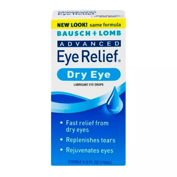 Advanced Dry Eye Relief Lubricating Eye Drops by Bausch & Lomb 0.5 oz