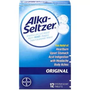 Alka-Seltzer Original Heartburn Relief Antacid Tablets, 12 count