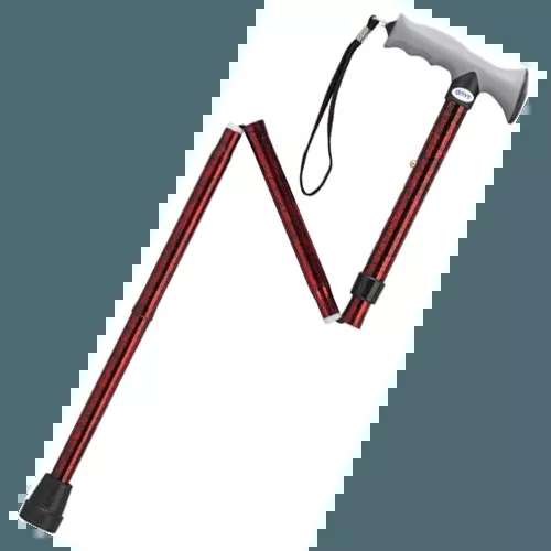 Aluminum Folding Cane with Gel Hand Grip