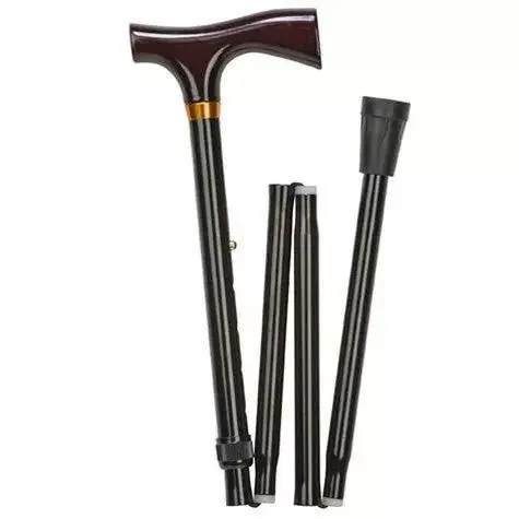 Aluminum Folding Canes, Height Adjustable, Black