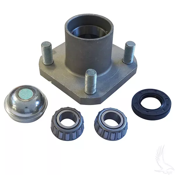 Aluminum Wheel Hub Kit Complete Front for Club Car DS 1974 – 2003