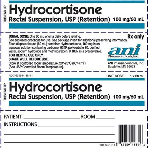 Ani Rectal Suspension Retention Enemas (Pack of 7 Bottles x 60 mL) (Rx)