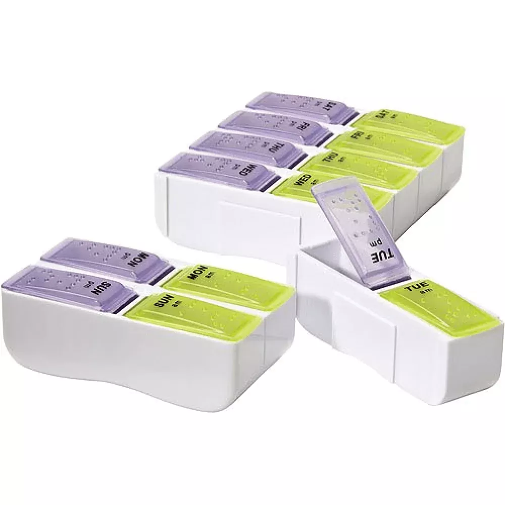Apex 7-Day AM/PM Detach N' Go™ Pill Organizer