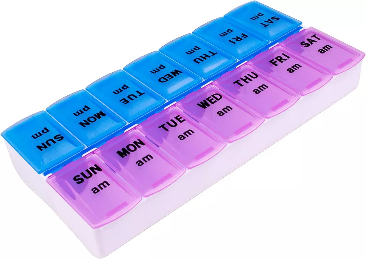 Apex Twice-A-Day Weekly Pill Organizer