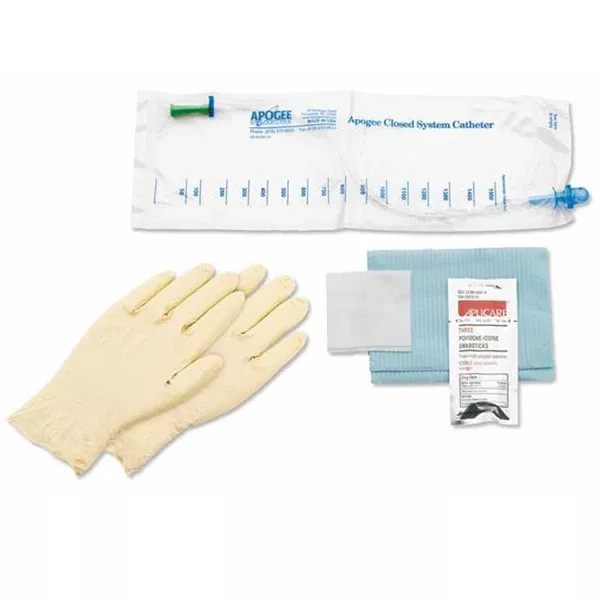 Apogee Closed System Intermittent Catheter Kit with Coude Tip