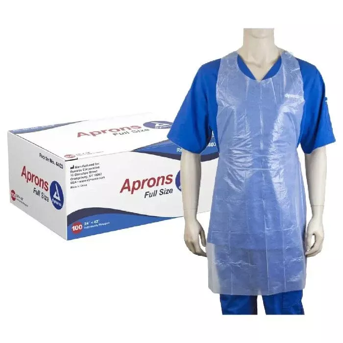Apron, General Purpose, Disposable, 24" x 42", 100/Box