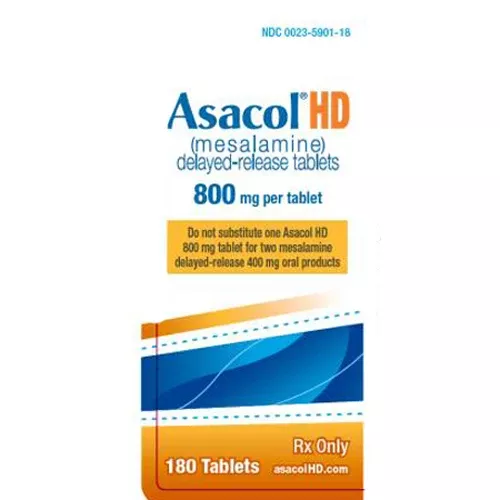 Asacol HD Tablets 800 mg Ulcerative Colitis Treatment (Rx)