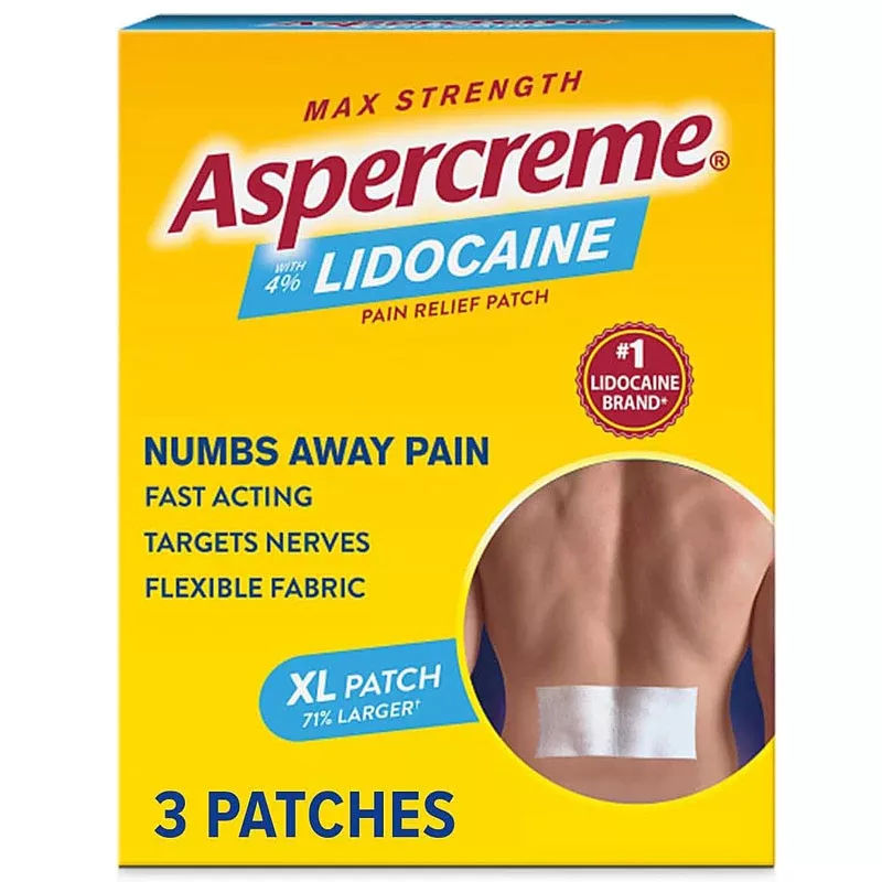 Aspercreme XL Patches with Lidocaine 4%