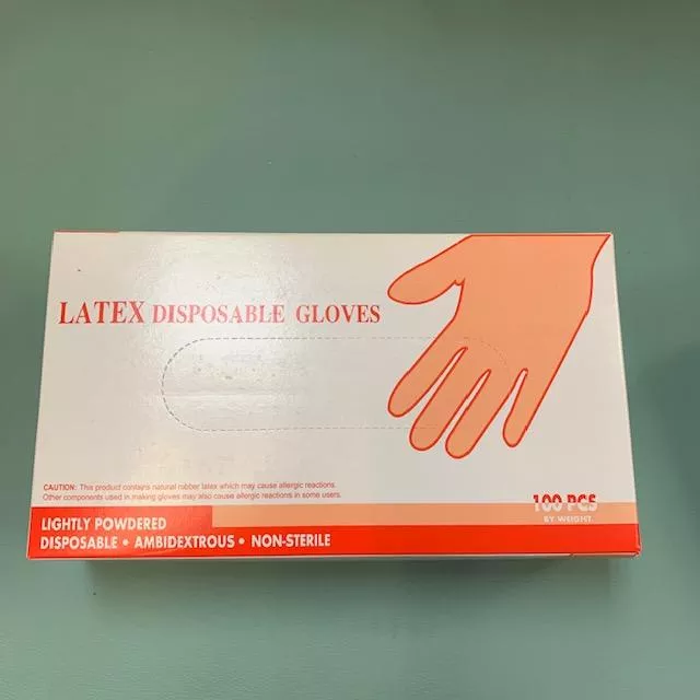 Assorted Box of 100 Powdered Latex Gloves