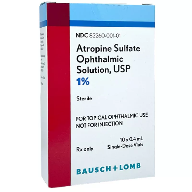 Atropine Eye Drops Ophthalmic Solution 1% Single-dose Vials 10 Count (Rx)