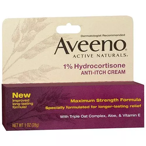 Aveeno Maximum Strength 1% Hydrocortisone Anti-Itch Cream 1 oz