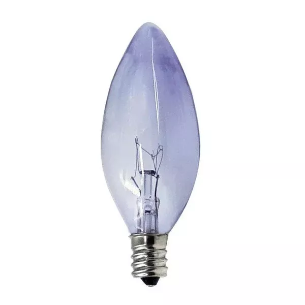 B10 Clear – Candelabra Base 25, 40 & 60W Chromalux Full Spectrum Incandescent Chandelier Bulb