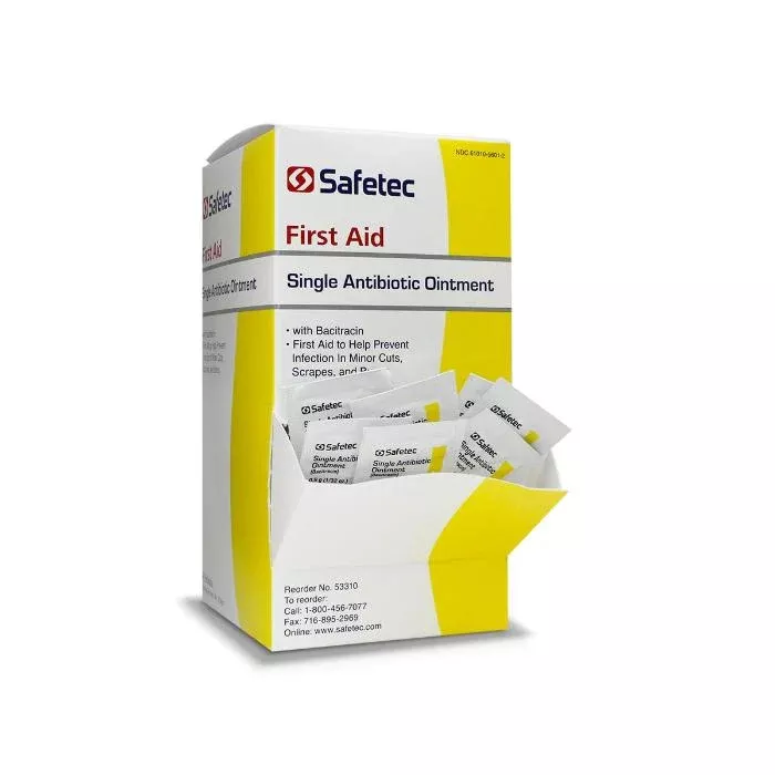 Bacitracin with Zinc, Single Antibiotic Ointment Packets 144/box