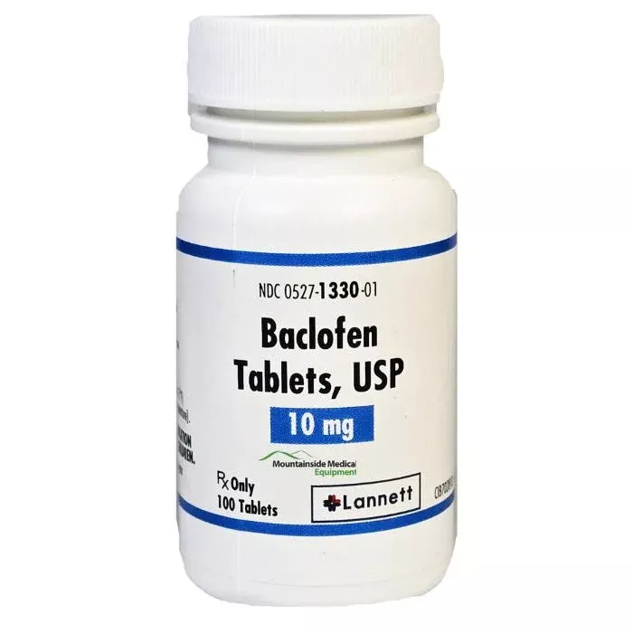 Baclofen Tablets 10 mg by Lannett 100 Count (Rx)