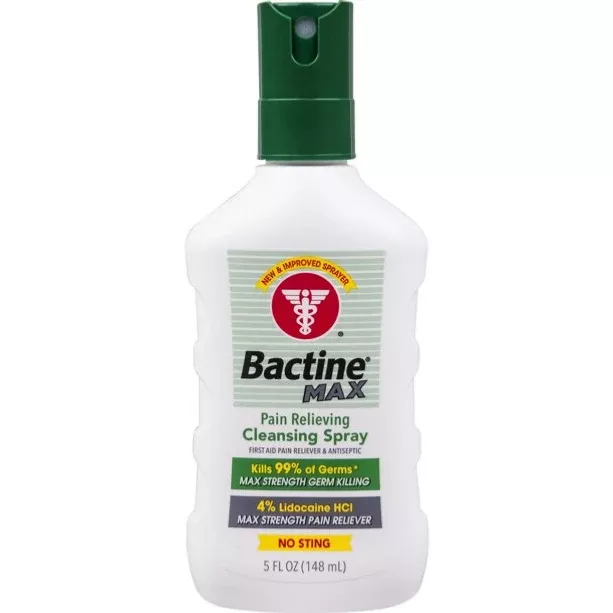 Bactine MAX Pain Relieving Cleansing Spray, 5 oz.