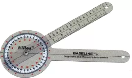 Baseline HiRes Goniometer 12Plastic 360 Degree