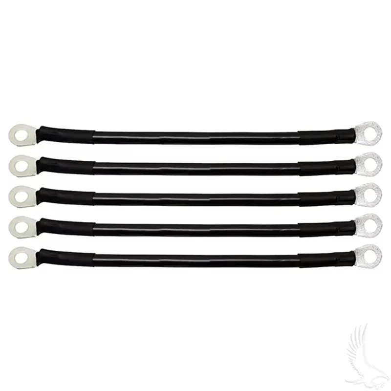 Battery Cable, PACK OF 5, 12″ 6 Gauge Black