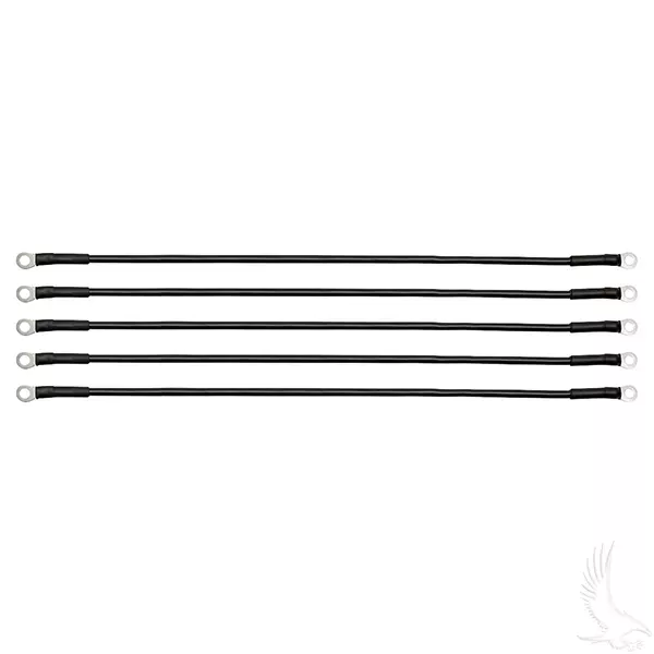 Battery Cable, PACK OF 5, 21″ 6 Gauge Black