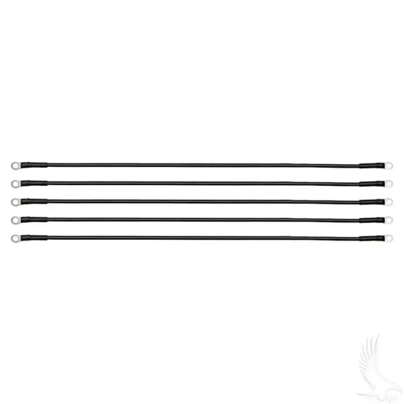 Battery Cable, PACK OF 5, 26″ 6 Gauge Black
