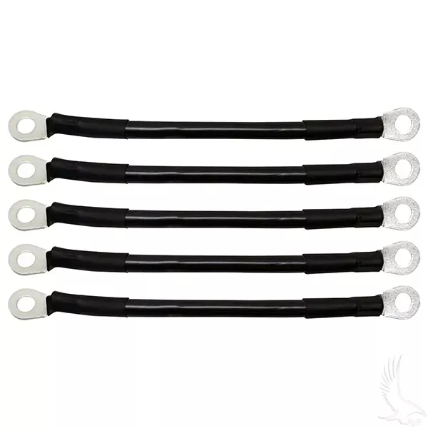 Battery Cable, PACK OF 5, 7″ 4 Gauge Black