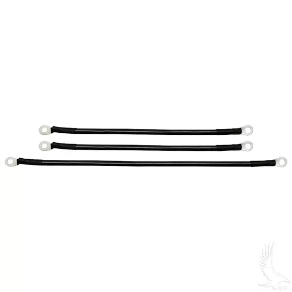 Battery Cable SET, Includes (1) 16″ (2) 12″ 4 gauge with 12V Batteries for Yamaha Drive