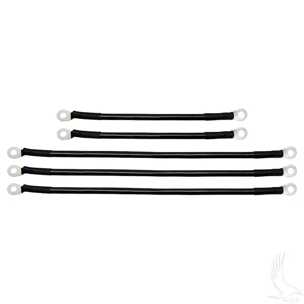 Battery Cable SET, Includes (2) 9″ (3)14″ 4 gauge Yamaha G19