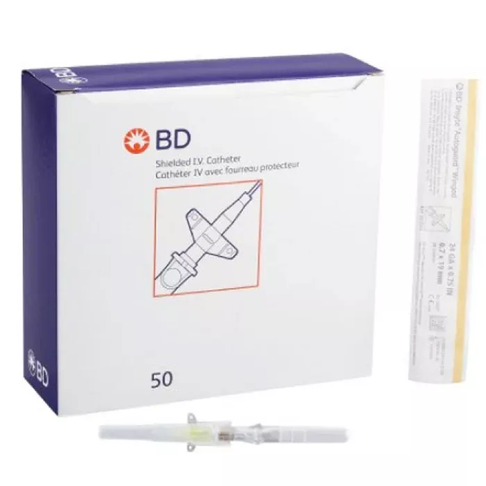 BD Insyte Autoguard Peripheral IV Catheter with Button Retracting Safety Needle