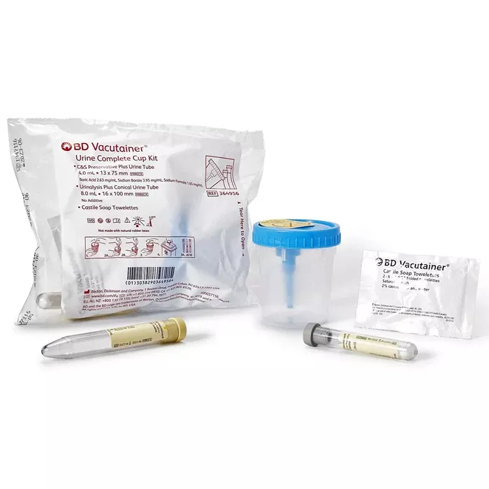 BD Urine Collection Kit Vacutainer with 4 mL 50/case