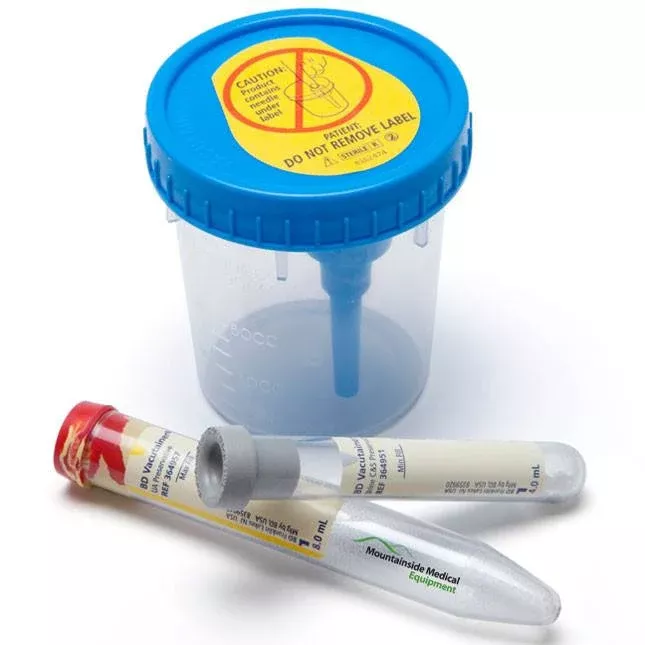 BD Vacutainer Urine Specimen Collection Kit, Sterile 8 ml (50/Case)