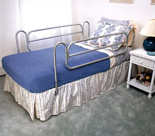 Bed Rails (Carex)(pr) Home Style/Chrome-plated Steel