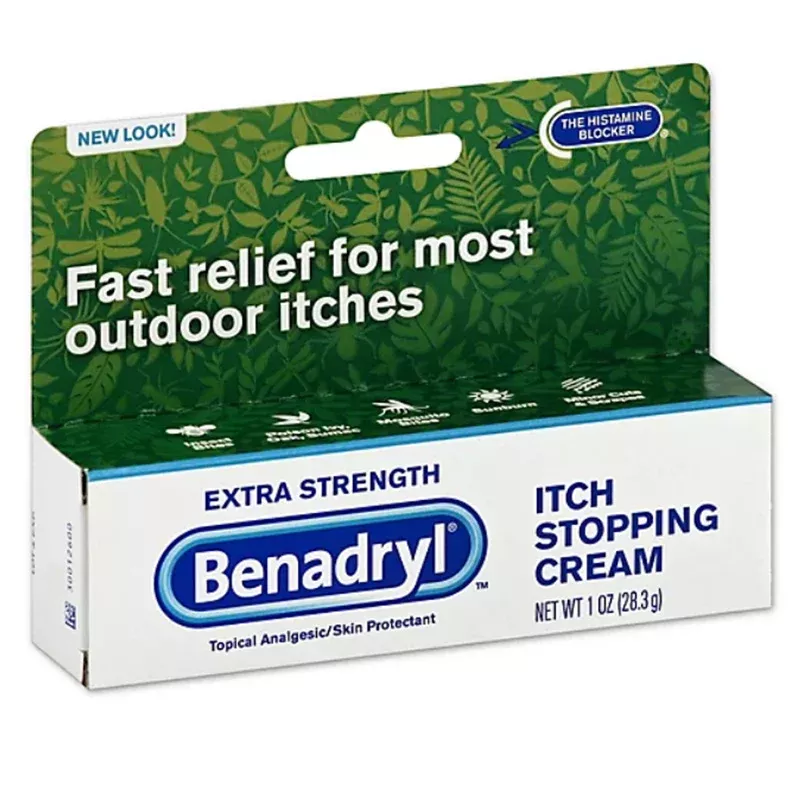 Benadryl Extra Strength Anti-Itch Cream for Rashes and Insect Bites, 1 oz